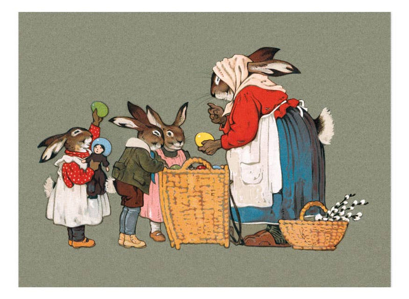 Laughing Elephant - Joyful Easter Postcard Box - 36 Unique Vintage Postcards