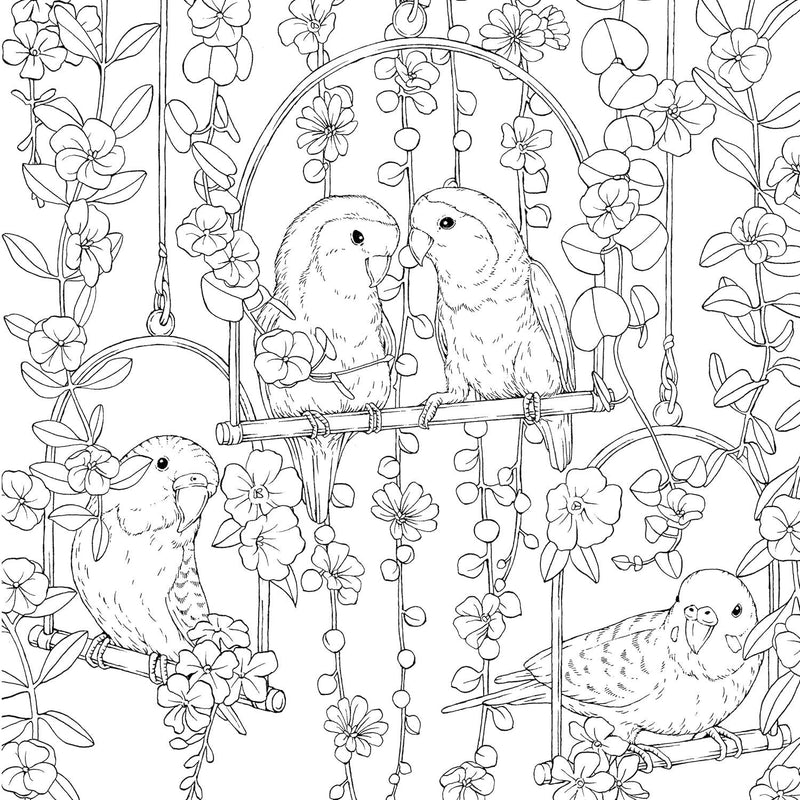 Kanoko Egusa - Symphony of Cute Animals - A Curious Coloring Book Adventure