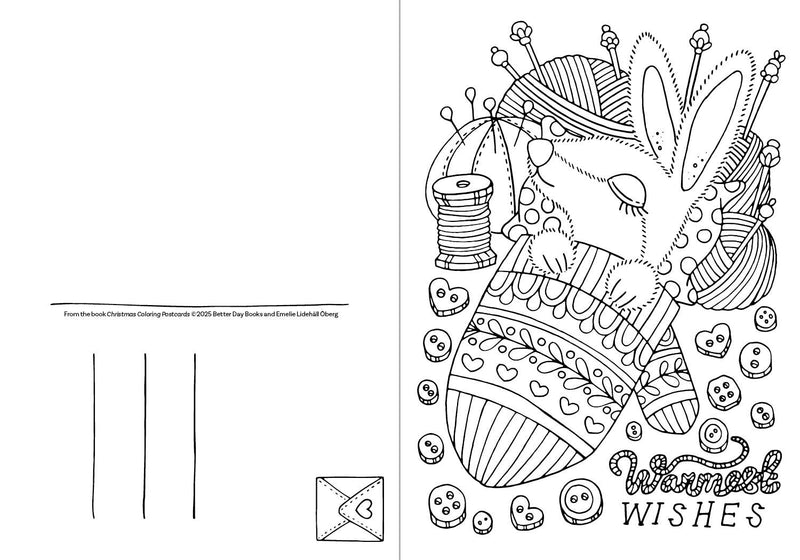 Emelie Lidehäll Öberg - Christmas Coloring Postcards