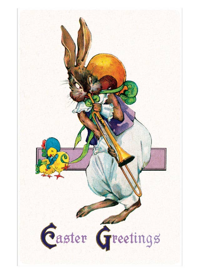 Laughing Elephant - Joyful Easter Postcard Box - 36 Unique Vintage Postcards