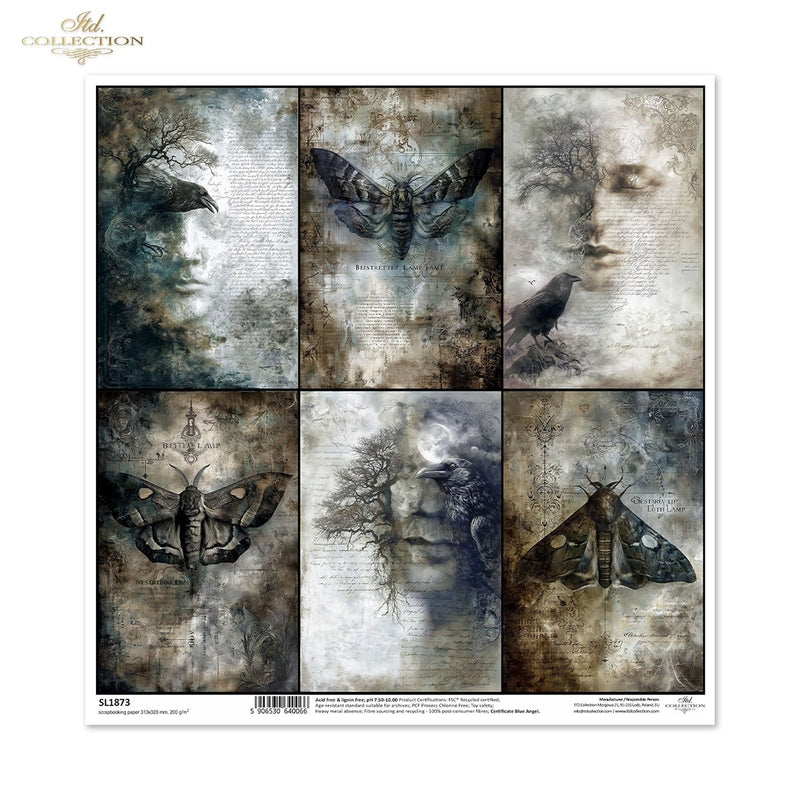 ITD Collection - Light & Shadow - SL1873 Scrapbooking Single Sheet