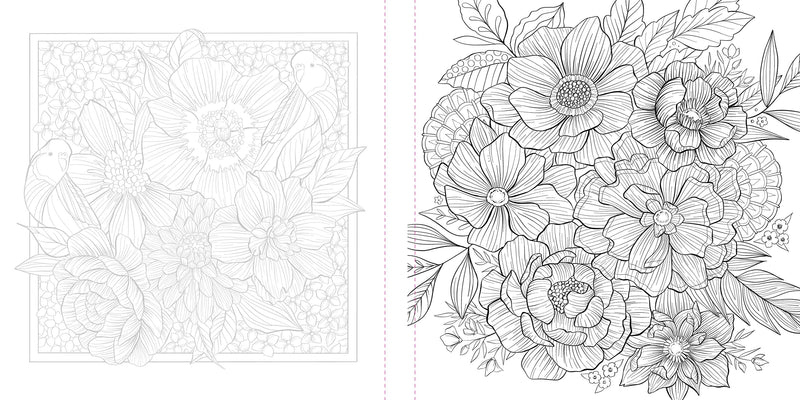 Megan Wells - Funky Florals Art Coloring Book