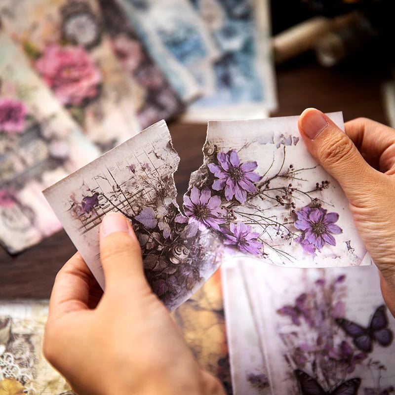 Floating Flowers Paper Book