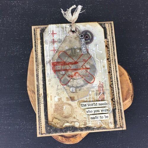 Stampers Anonymous - Tim Holtz - Cling Mounted Rubber Stamps - Mini Glitch