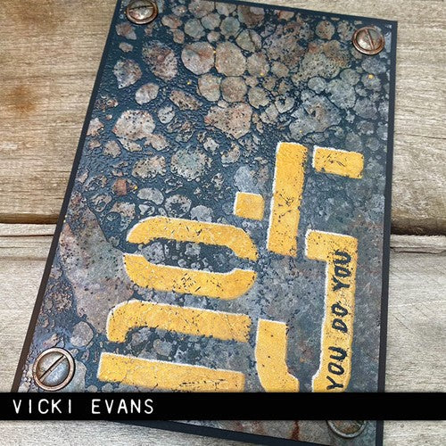 Stampers Anonymous - Tim Holtz - Layering Stencil - Mechanical