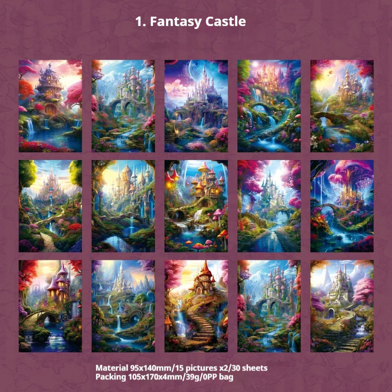 Fantasy Territory Journal Paper Pack
