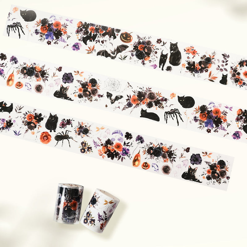 The Washi Tape Shop - Pre-cut Mystic Meow Wide Washi/PET Tape