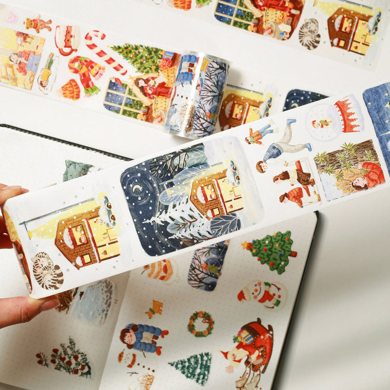 The Washi Tape Shop - Pre-cut Reindeer's Journey Wide Washi/PET Tape