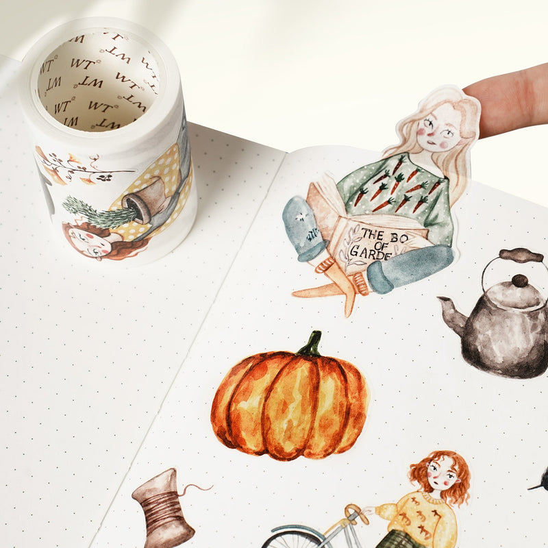 The Washi Tape Shop - Pre-cut Autumn Enchantment Wide Washi/PET Tape