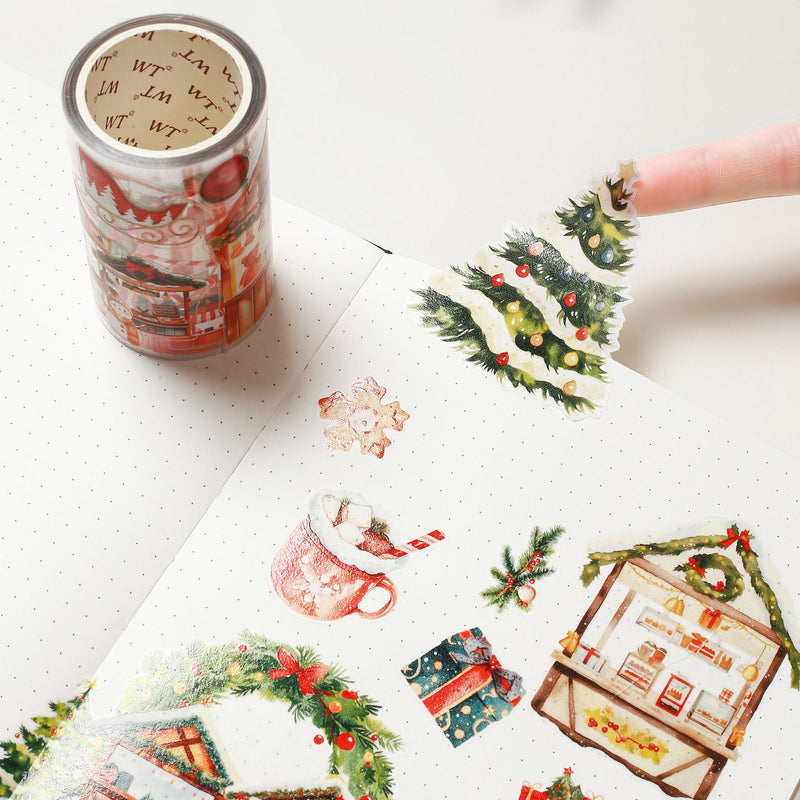 The Washi Tape Shop - Pre-cut Christmas Market Wide Washi/PET Tape
