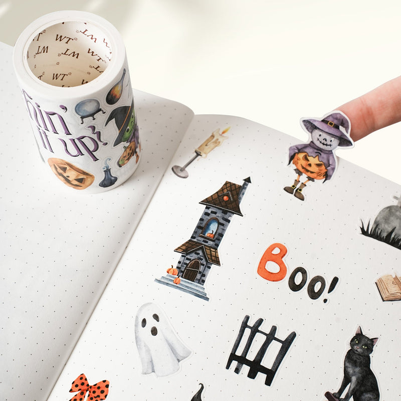 The Washi Tape Shop - Pre-cut Haunted Night Wide Washi/PET Tape