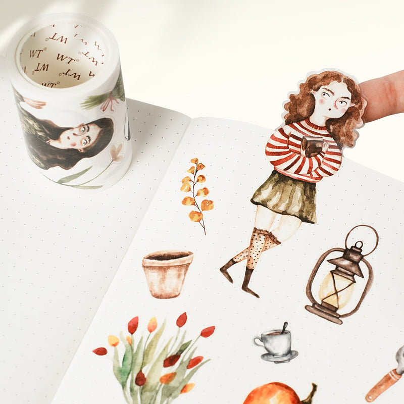 The Washi Tape Shop - Pre-cut Pumpkin Spell Wide Washi/PET Tape