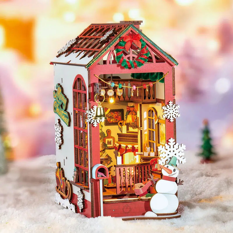 Robotime - Christmas Indoor Scene DIY Book Nook 3D Puzzle