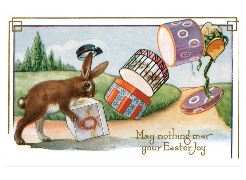 Laughing Elephant - Joyful Easter Postcard Box - 36 Unique Vintage Postcards