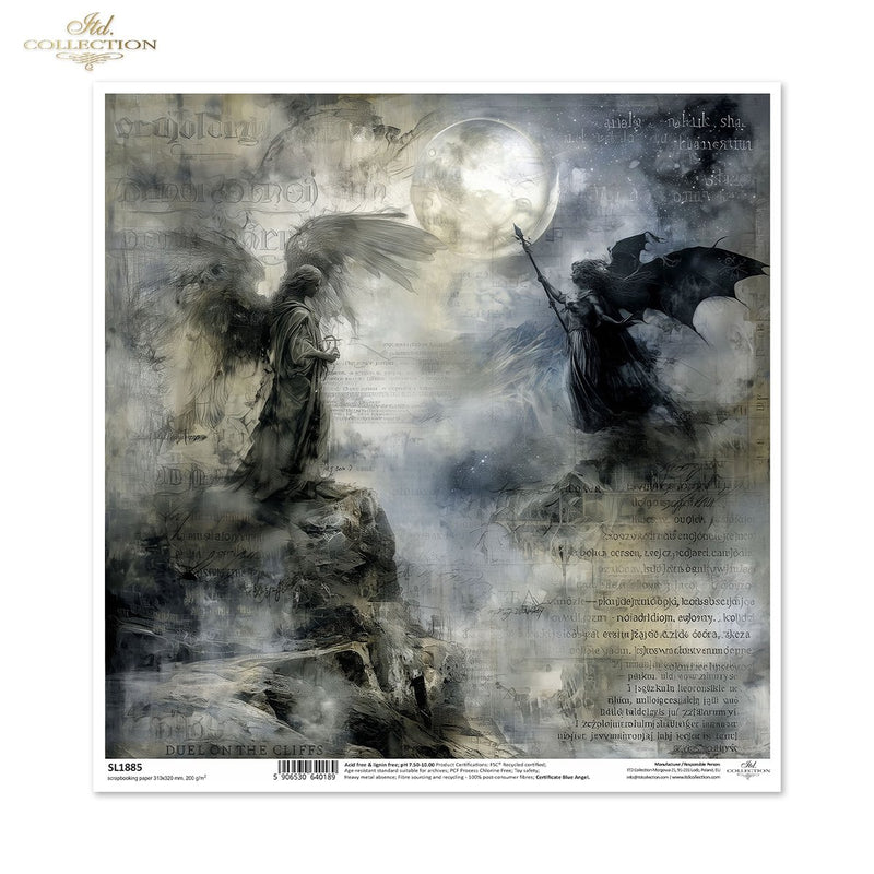 ITD Collection - Light & Shadow - SL1885 Scrapbooking Single Sheet