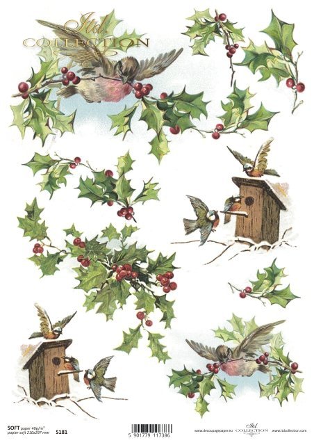 ITD Collection - Christmas Birds - Soft Paper