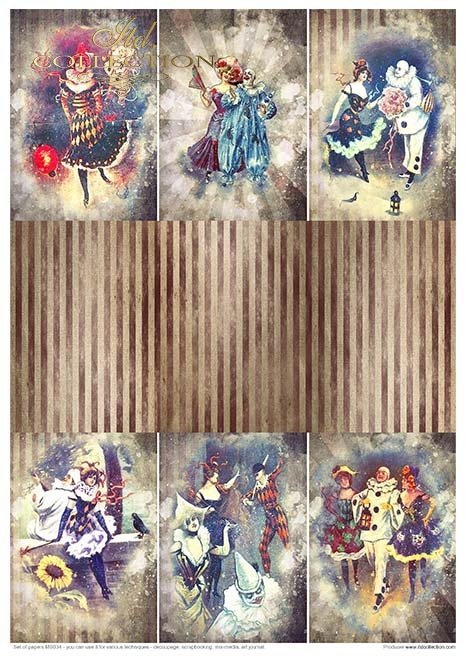 ITD Collection - Carnival - Pierrot in Love Creative Set