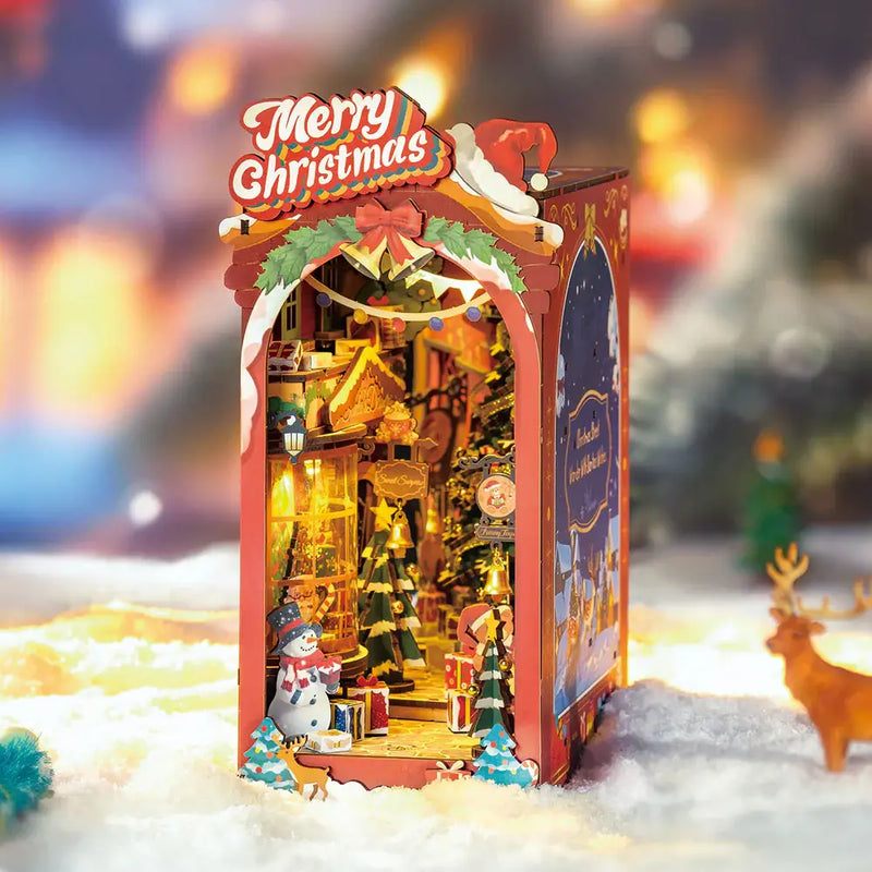 Robotime - Christmas Street DIY Book Nook 3D Puzzle