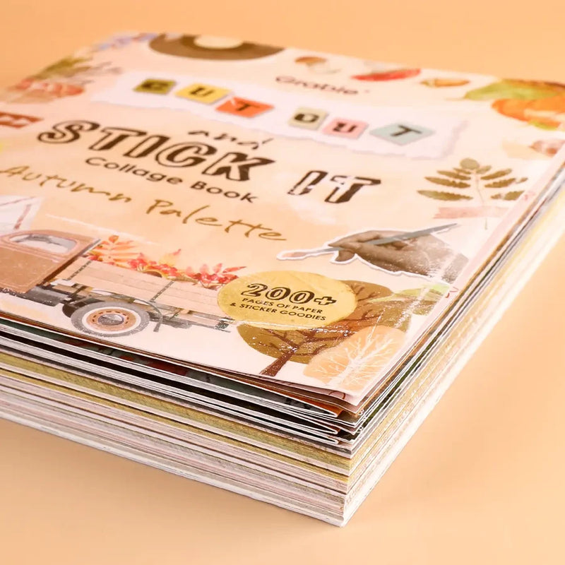 Grabie - Autumn Palette Collage Activity Book