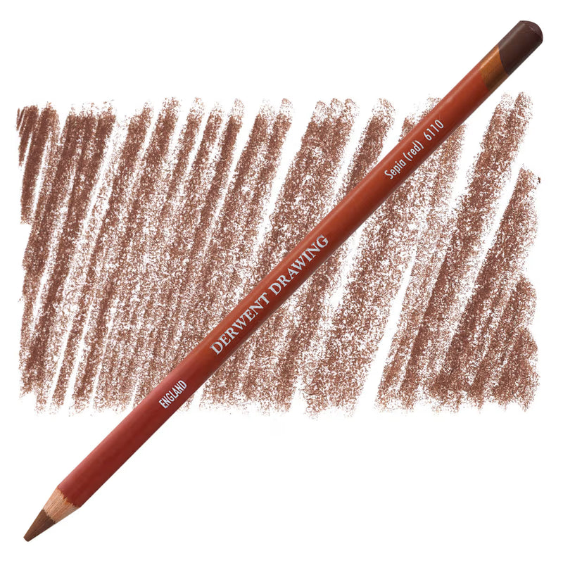 Derwent - Drawing Pencil - Sepia Red 6110