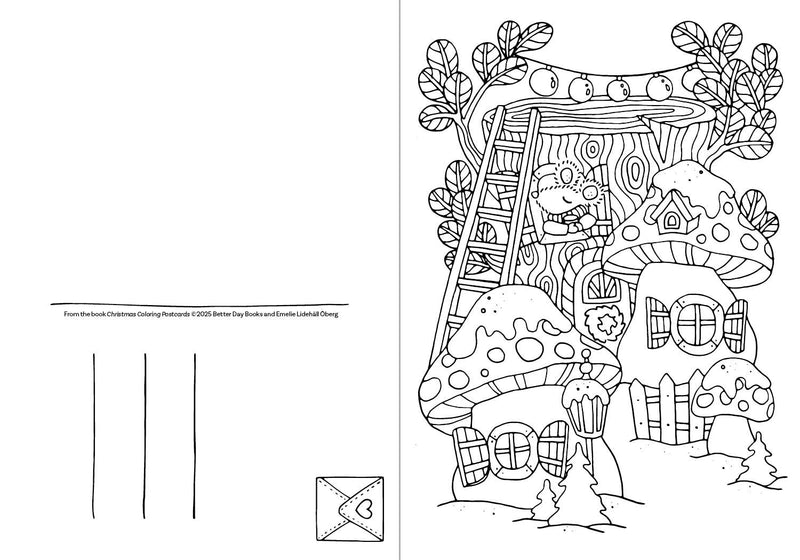 Emelie Lidehäll Öberg - Christmas Coloring Postcards