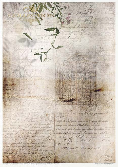 ITD Collection - Old Diary Ephemeral Moments - Rice Paper Set