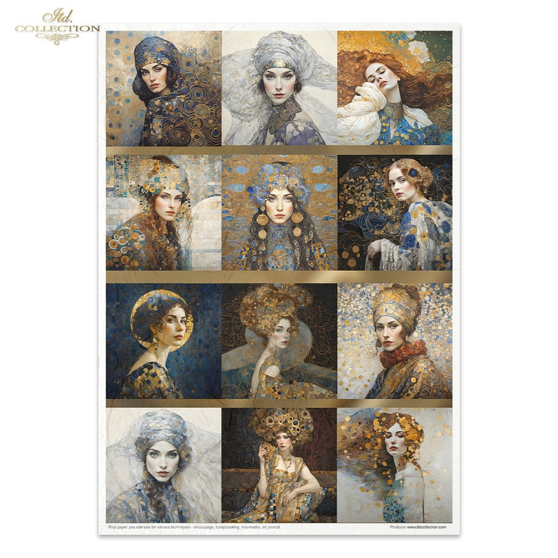 ITD Collection - Inspired by Klimt - Rice Paper Set