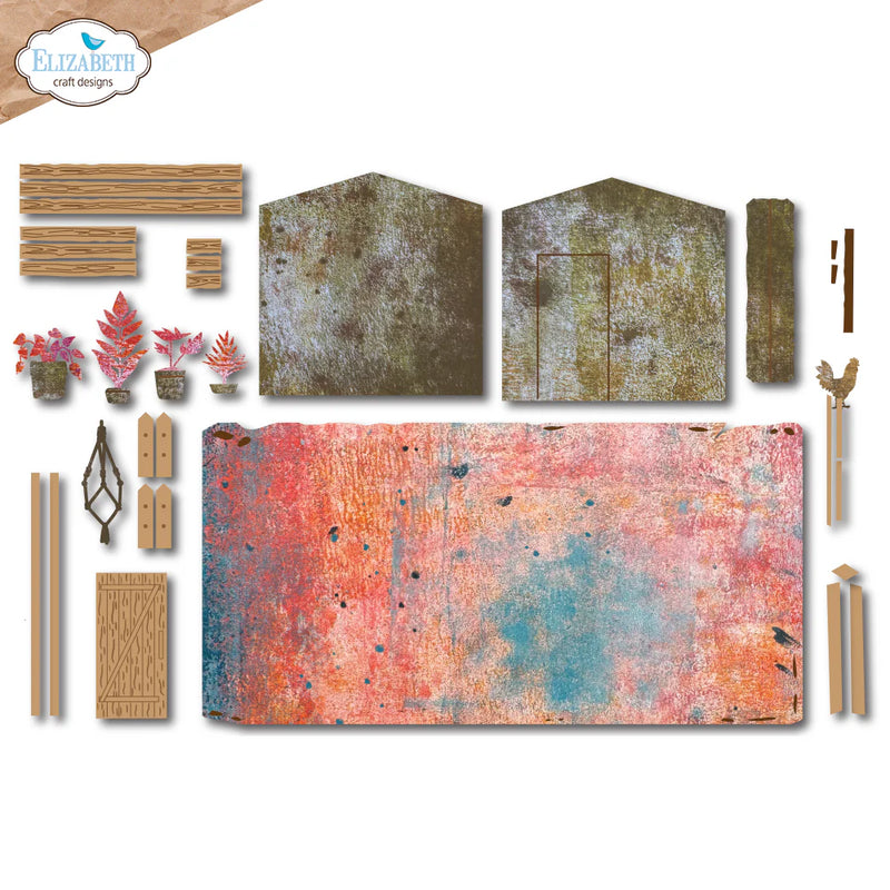 Elizabeth Craft Designs - In the Garden Collection - Dies - In the Garden Shed