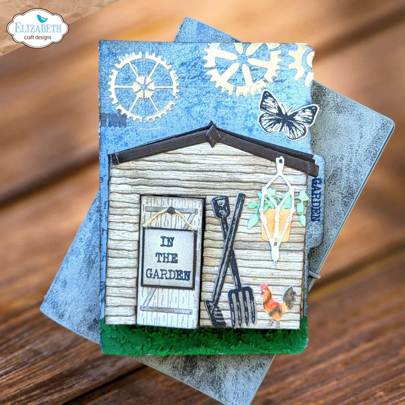 Elizabeth Craft Designs - In the Garden Collection - Dies - In the Garden Shed