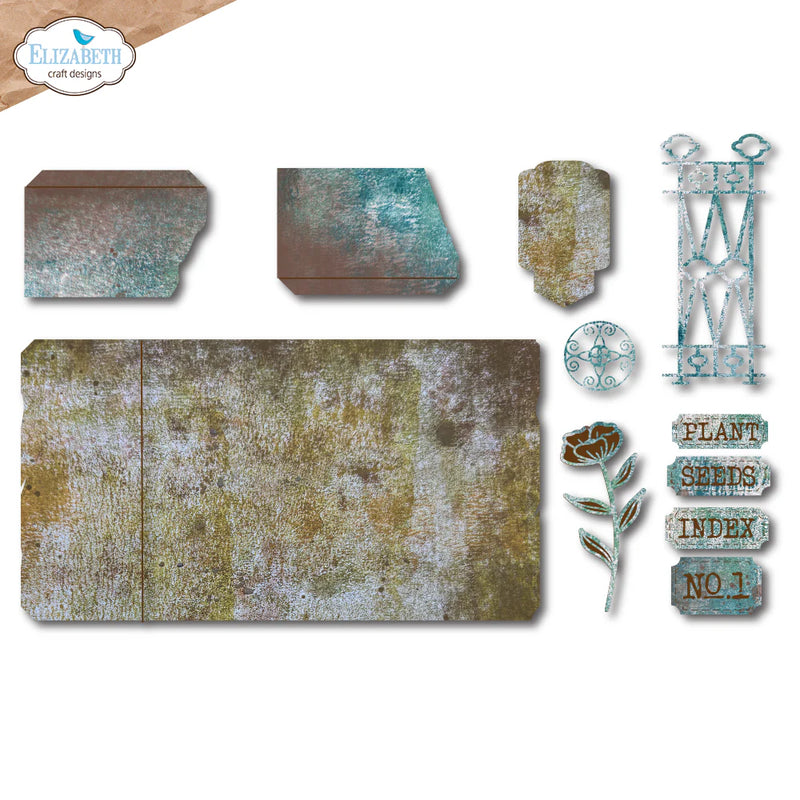 Elizabeth Craft Designs - In the Garden Collection - Dies - Plant Index Folder