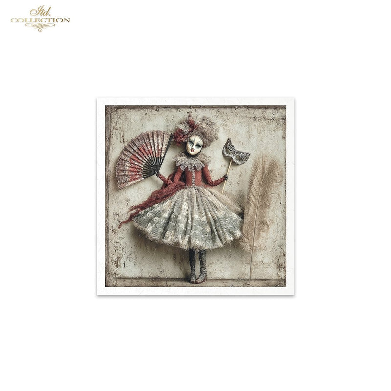 ITD Collection - Rice Paper Set Mini - Carnival When the Curtain Falls