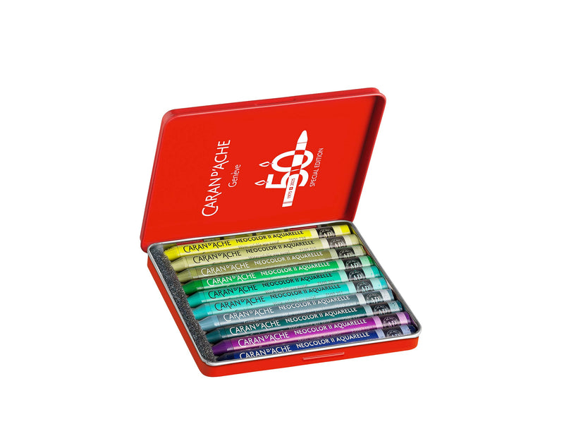 Caran d'Ache - Set of 10 NEOCOLOR™ II 50th Anniversary - Lush