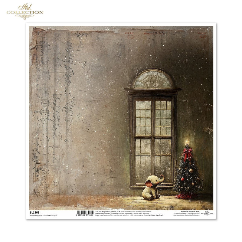 ITD Collection - Retro Toys - SL1863 Scrapbooking Single Sheet