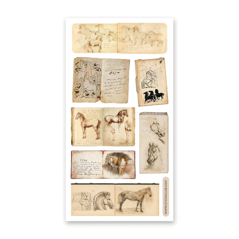 STICKII - Equine Sketchbooks Sticker Sheet