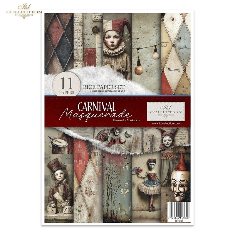 ITD Collection - Carnival - Masquerade - Rice Paper Set