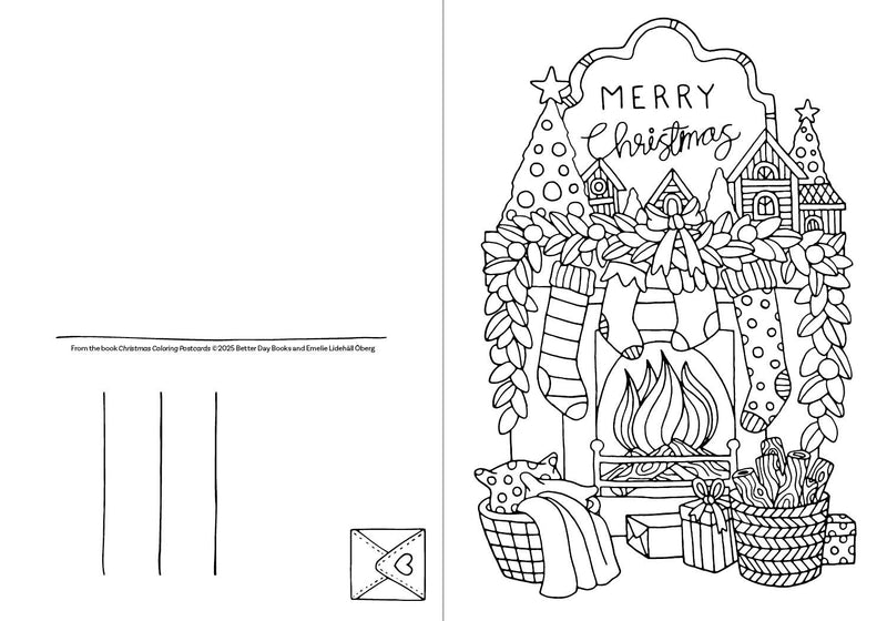 Emelie Lidehäll Öberg - Christmas Coloring Postcards