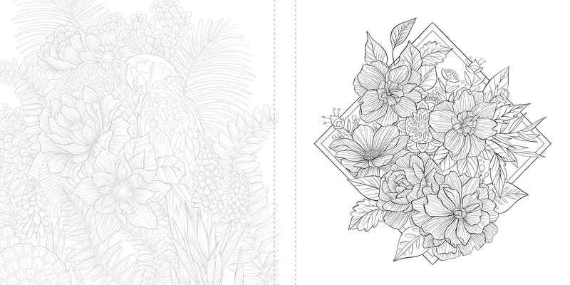 Megan Wells - Funky Florals Art Coloring Book