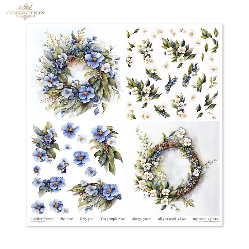 ITD Collection - Spring Wreath Scrapbooking Papers