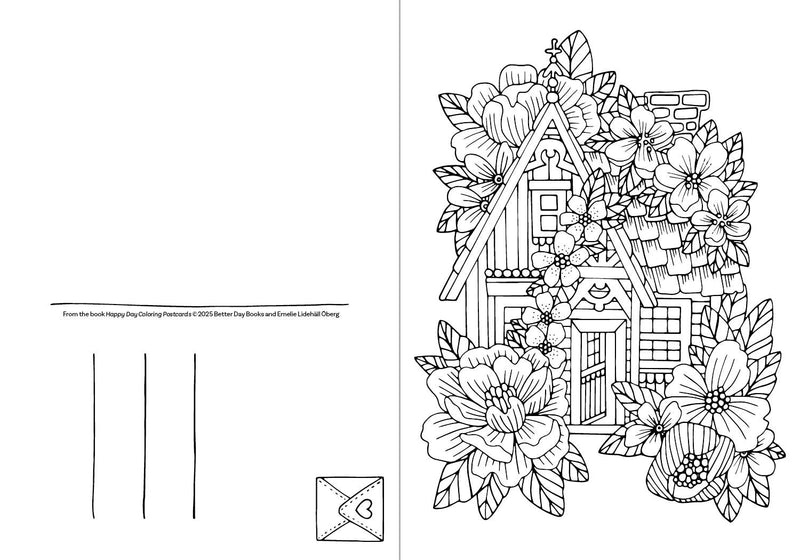 Emelie Lidehäll Öberg - Happy Day Coloring Postcards