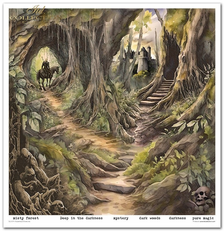 ITD Collection - Mysterious Creatures Scrapbooking Papers