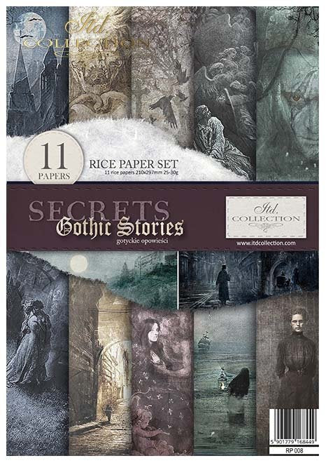 ITD Collection - Gothic Stories Secrets Rice Paper Set