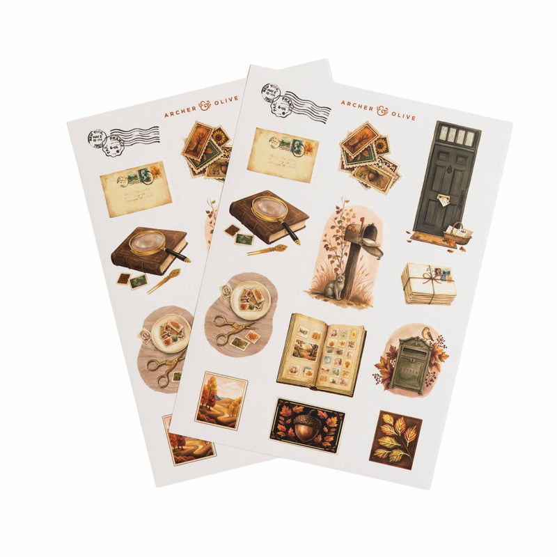 Archer and Olive - Stamp Collector - Sticker Set