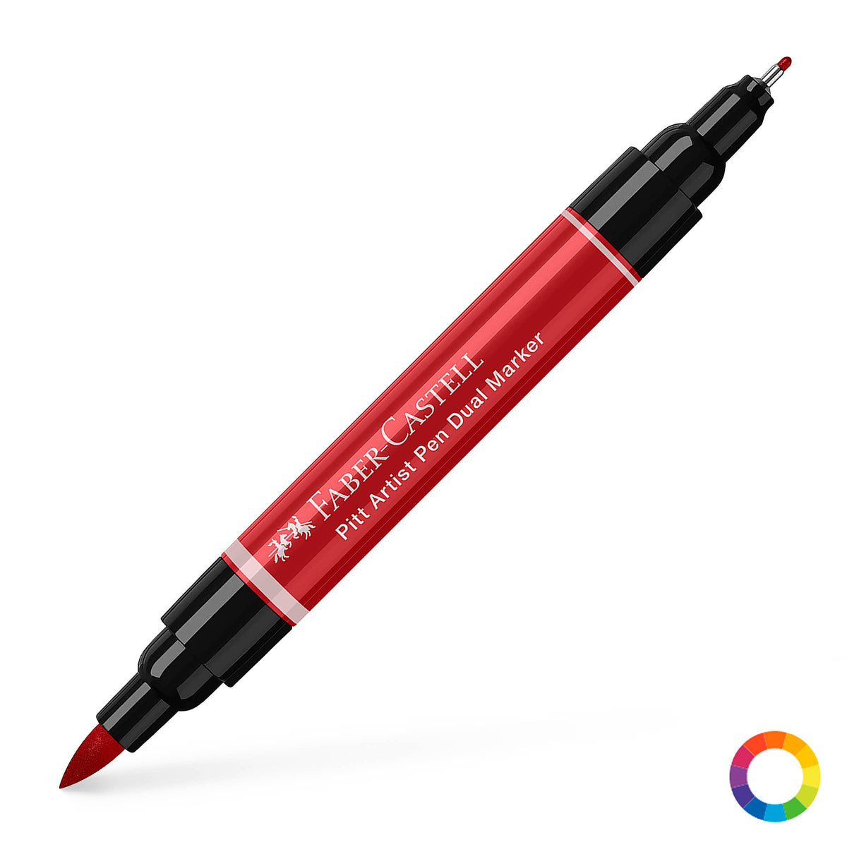 Faber-Castell - Pitt Artist Dual Marker - 219 Deep Scarlet Red — Root ...
