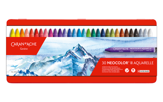 Caran d'Ache - Set of 30 NEOCOLOR™ II Pastels in Metal Box