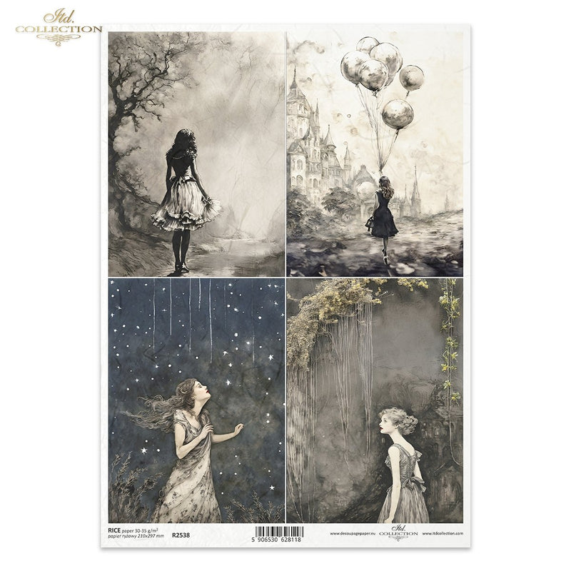 ITD Collection - Lost in a Fairy Tale - Rice Paper - R2538
