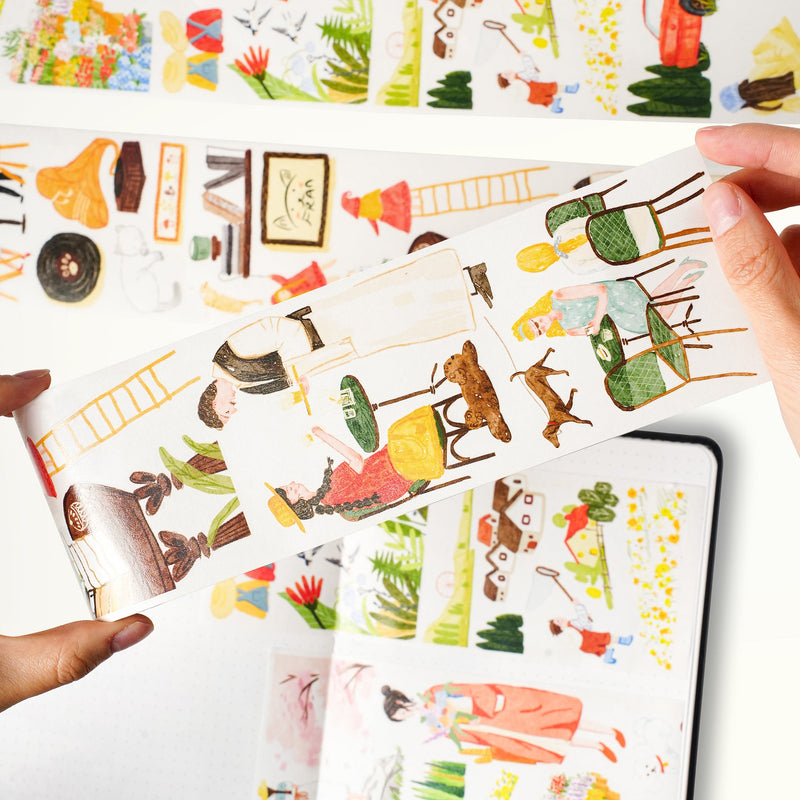 The Washi Tape Shop - Pre-cut Hillside Moments Wide Washi Tape