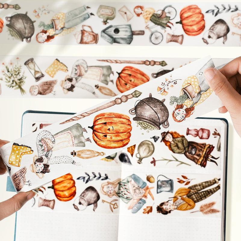 The Washi Tape Shop - Pre-cut Autumn Enchantment Wide Washi/PET Tape