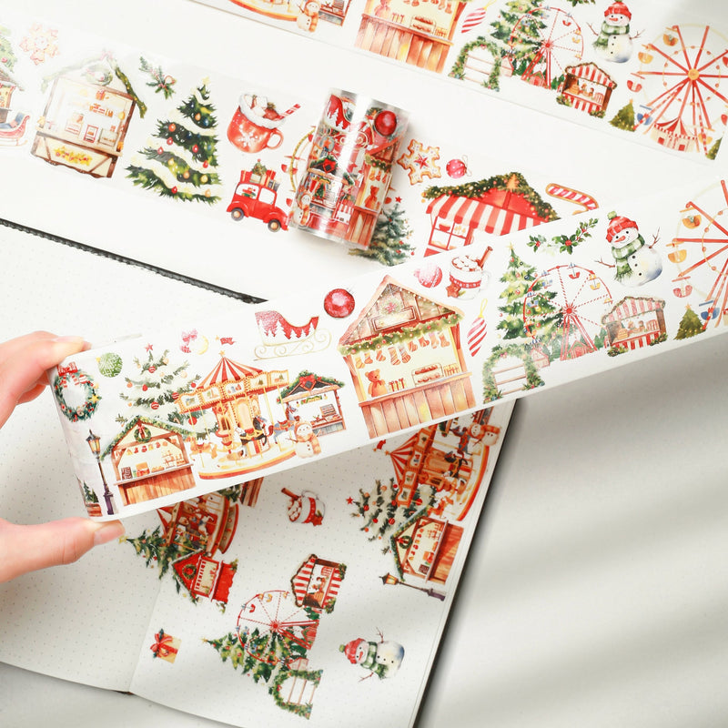 The Washi Tape Shop - Pre-cut Christmas Market Wide Washi/PET Tape