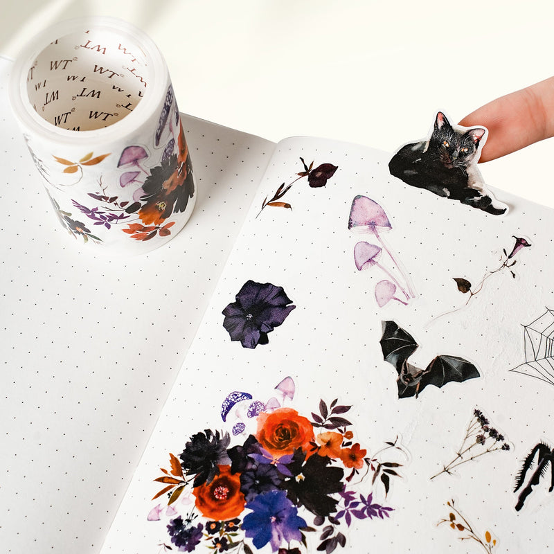 The Washi Tape Shop - Pre-cut Mystic Meow Wide Washi/PET Tape