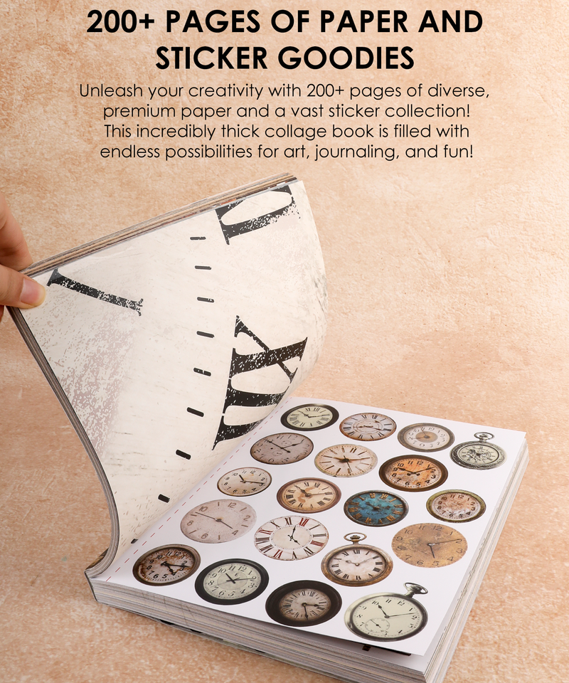 Grabie - Steampunk Explorer Collage Activity Book